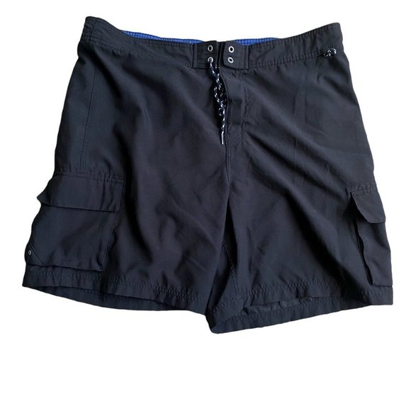 Nautica Swim Shorts Adult Mens Extra Large XL Navy Blue Trunks Mesh Hook & Loop - Picture 1 of 12